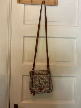 Relic Paisley Crossbody in Brown and Sage